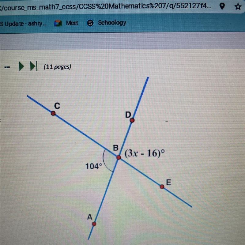 VALUE OF X PLEASE ASAP-example-1