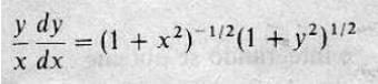 Y/x dy/dx=(1+x^2)^-1/2(1+y^2)^1/2-example-1