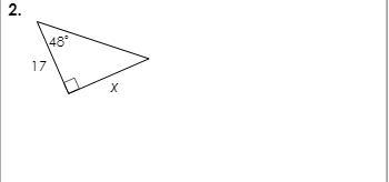 2. 48 degrees 17 x (solve for x. round to the nearest tenth)-example-1