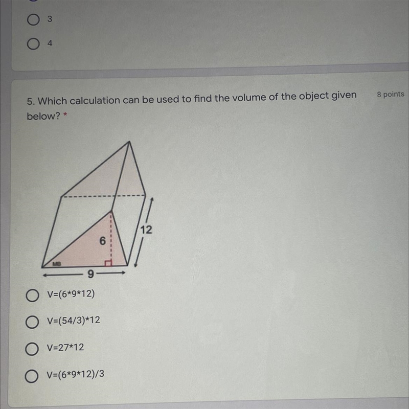 Find the volume of the object-example-1