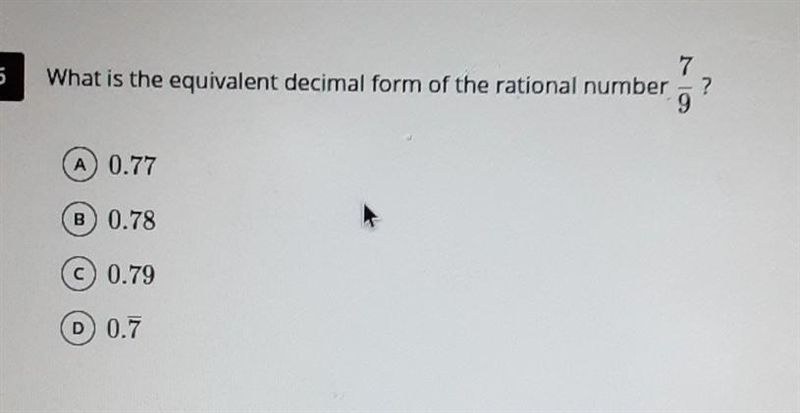 What is the equivalent decimal form of the rational number 9​-example-1