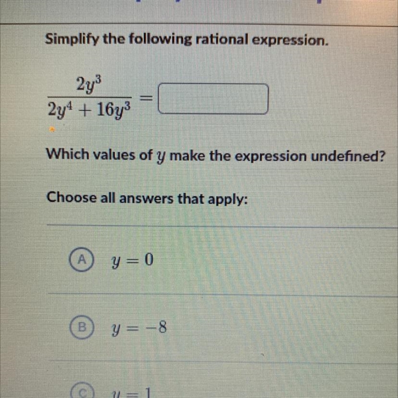 Simplify the following rational expression. (HELP PLS?)-example-1