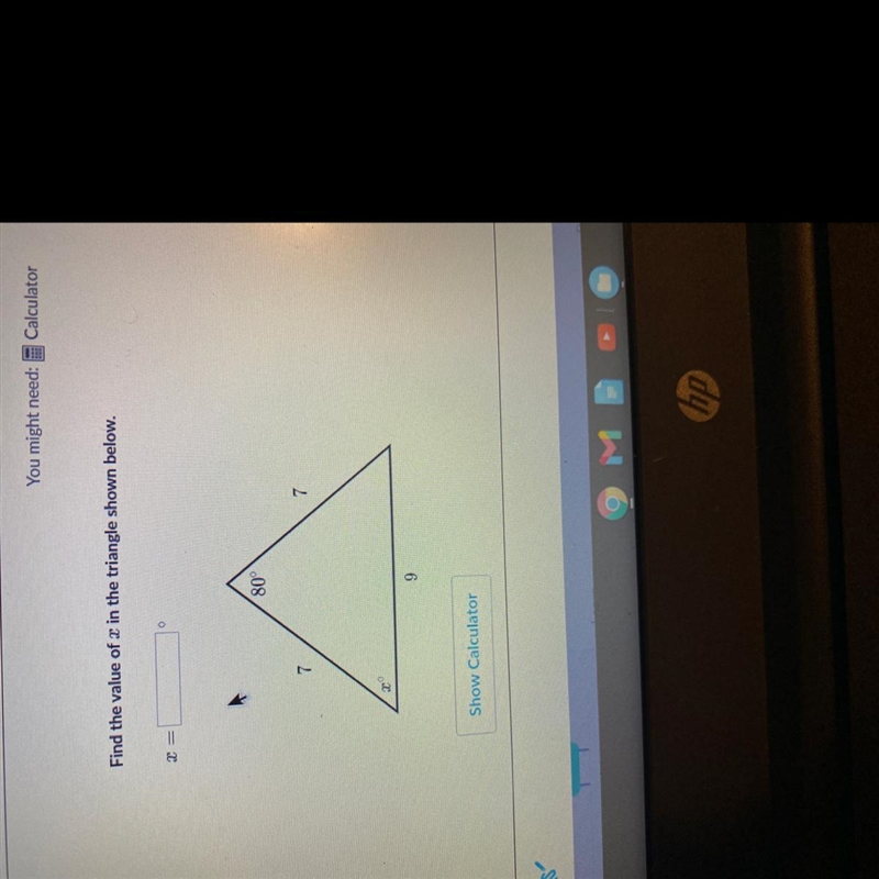 Find the value of X-example-1