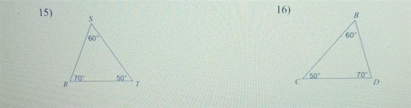 Order each triangle from shortest to longest. NO LINKS!!!! ​-example-1