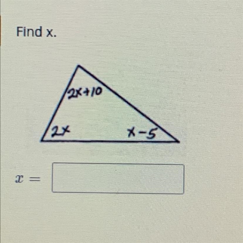 Please helppp!!!!! Find x-example-1