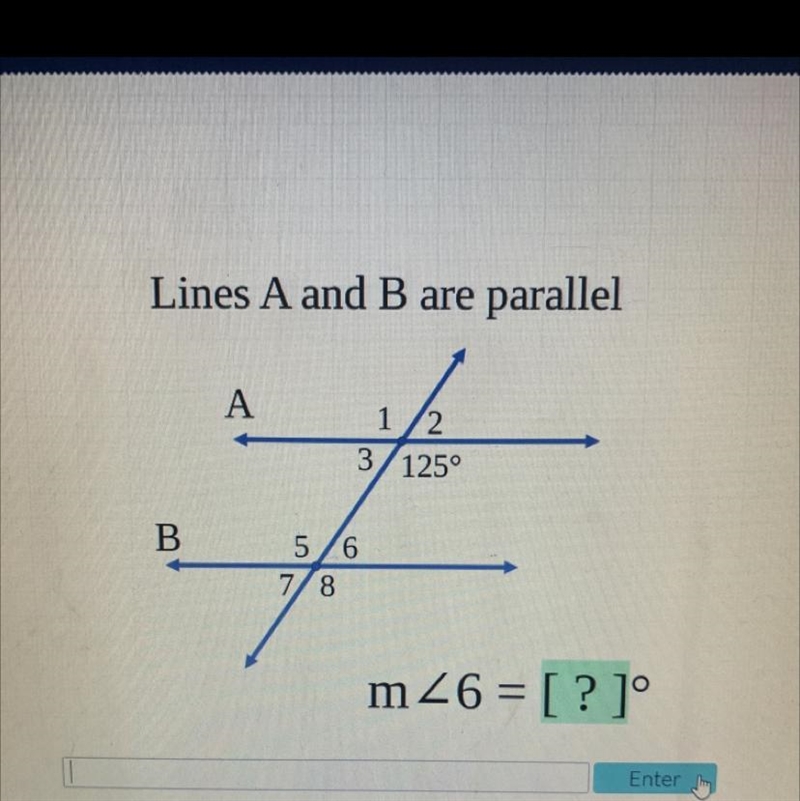 Lines A and B are parallel-example-1