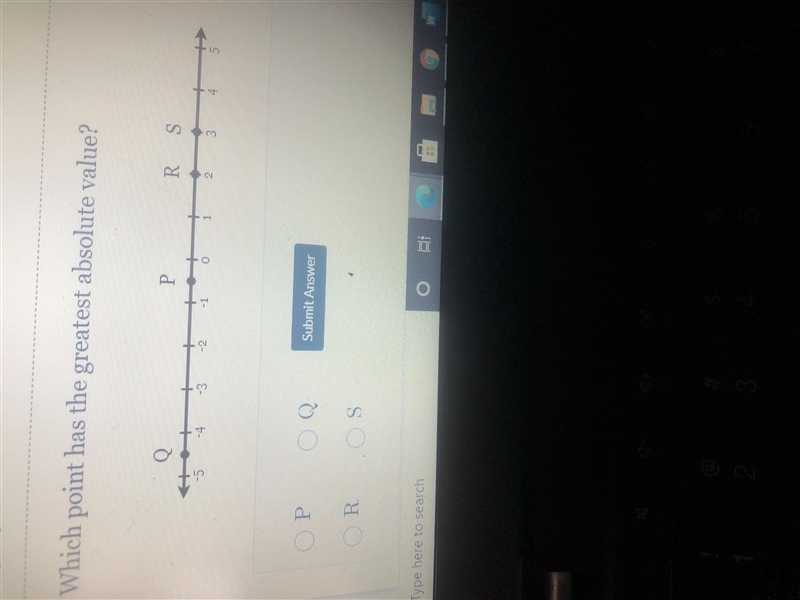 Which point has the greatest absolute value-example-1