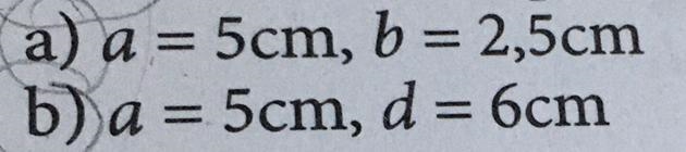 Construct a rectangle (a and b of known length, d diagonal)-example-1