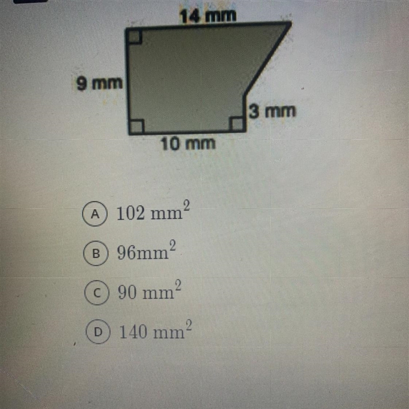 Find the area of the figure shown below and chose the appropriate result-example-1