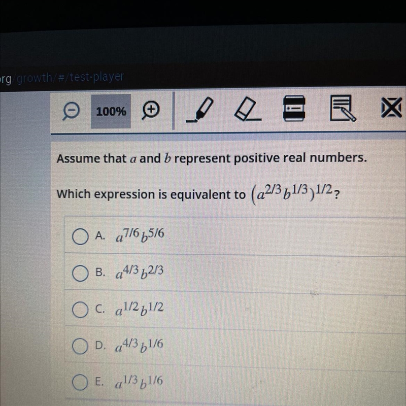 Which expression is equivalent to (2213 61/3,1/2;-example-1