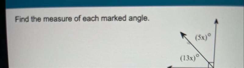 Find the measure of the marked angle-example-1