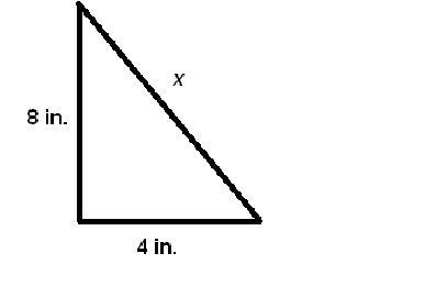 The triangle below is a right triangle. What is the length of the missing side? Round-example-1