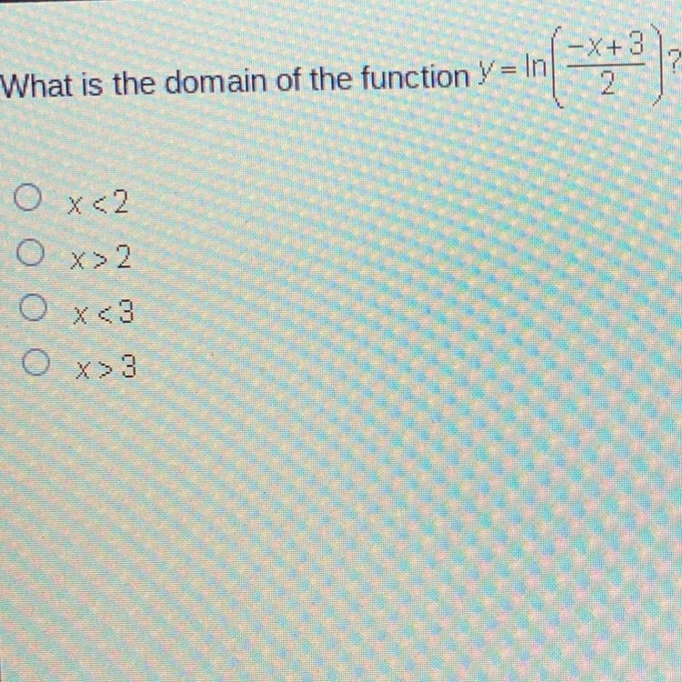 What is the domain of the function v=m*** O x2 O O O xe3 o X> 3 ASAP-example-1