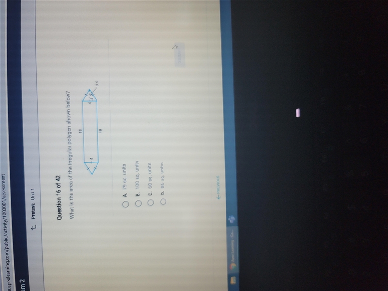 What is the area of the irregular polygon shown below?-example-1