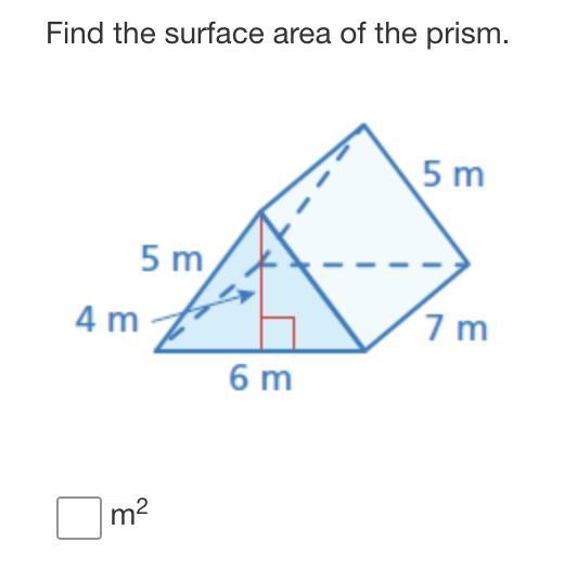 I need the surface area for this prism. If you could provide a formula too, that would-example-1