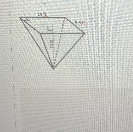 What is the volume of the rectangular pyramid ? 14 ft 9.5 ft 15 ft-example-1