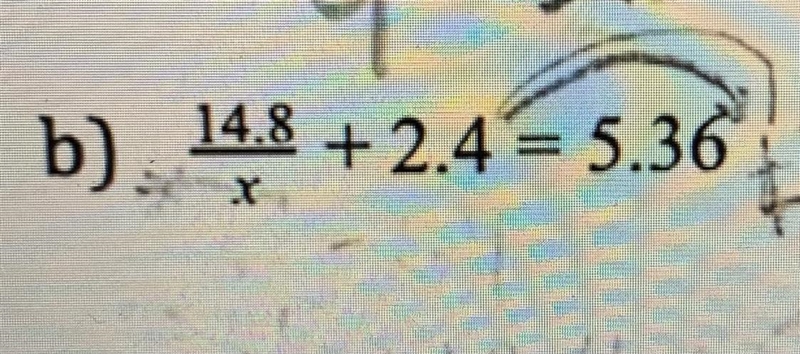 Help solve for X Please ignore the other scribbles in pencil. Thanks-example-1