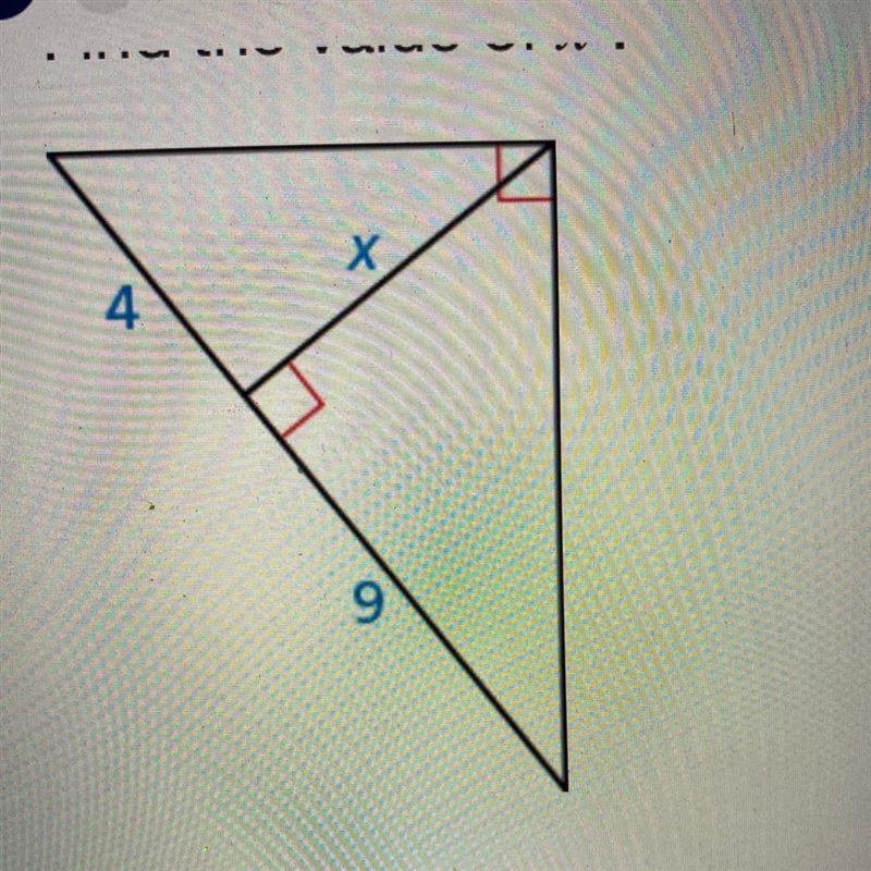 Find the value of X pls pls it’s my final !!!-example-1