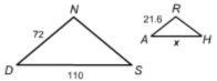 What is the value of x? 33 55 36 10.8 43.2-example-1