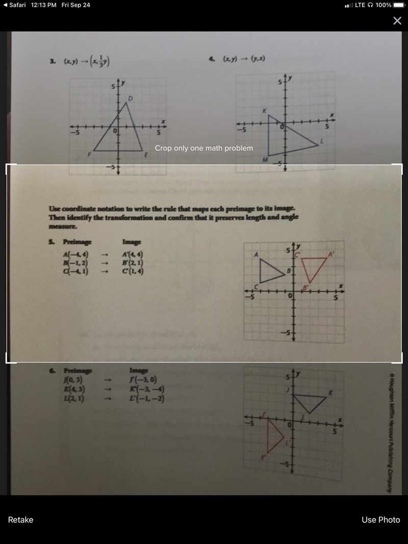 Need help on number 5 please.-example-1