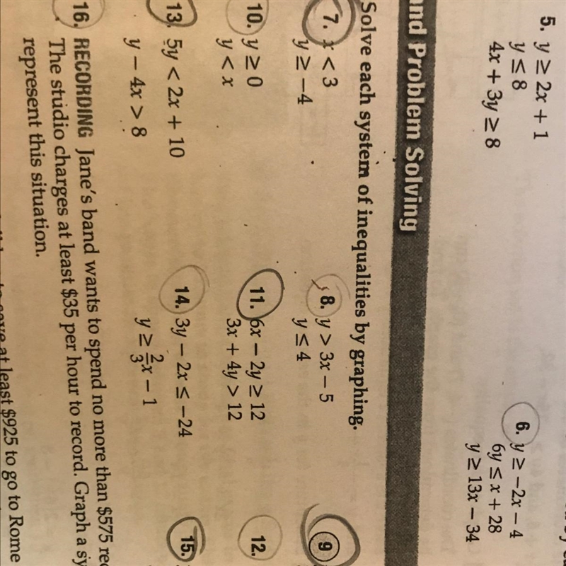 Can someone help me with number 7 and 13 ? I graduate in a week an have to have this-example-1