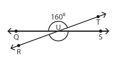 Measure of Pairs of Angles: Calculate the measure for 160 degrees or 20 degrees or-example-1