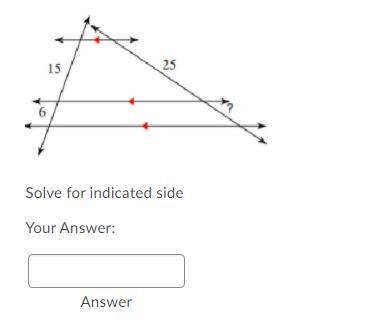 Solve for the indicated side! (With picture)-example-1