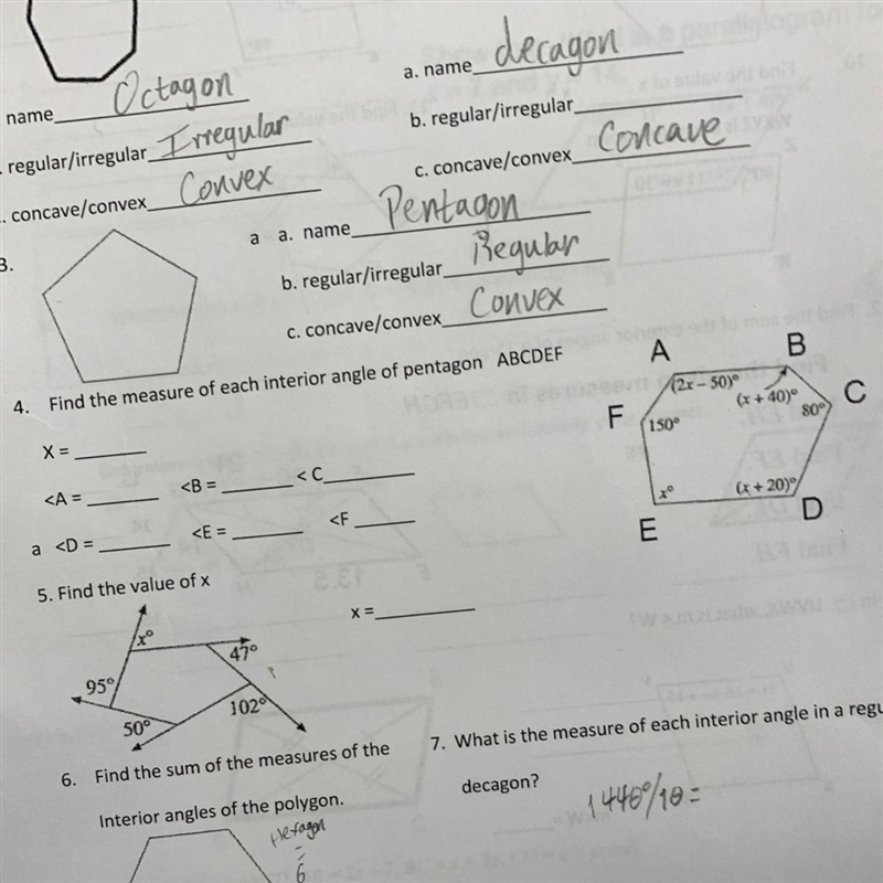 PLEASE HELP W GEOMETRY #4 and 5!!!!!-example-1