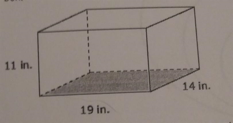 A clear file box shaped like a rectangular prism is modeled below. The shaded part-example-1