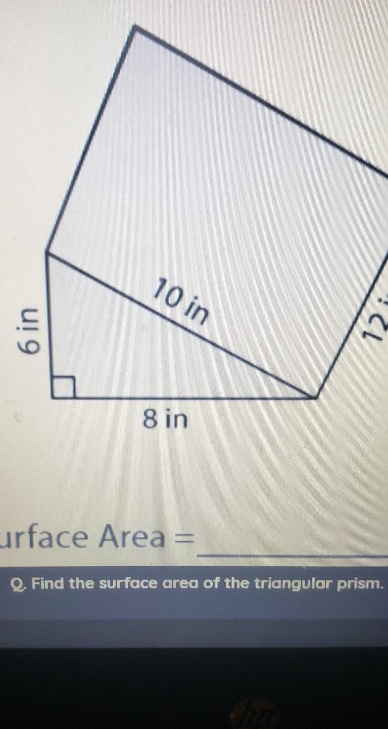 5 Find 6 in Surface Area​-example-1