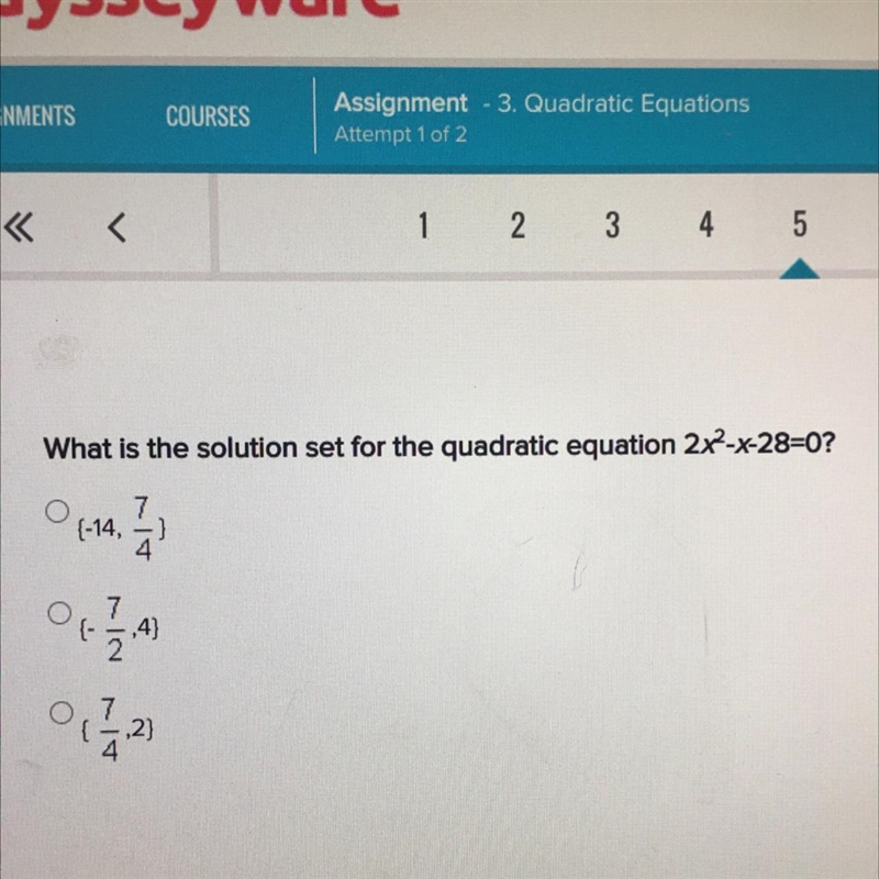 What is the solution for the quadratic equation?-example-1