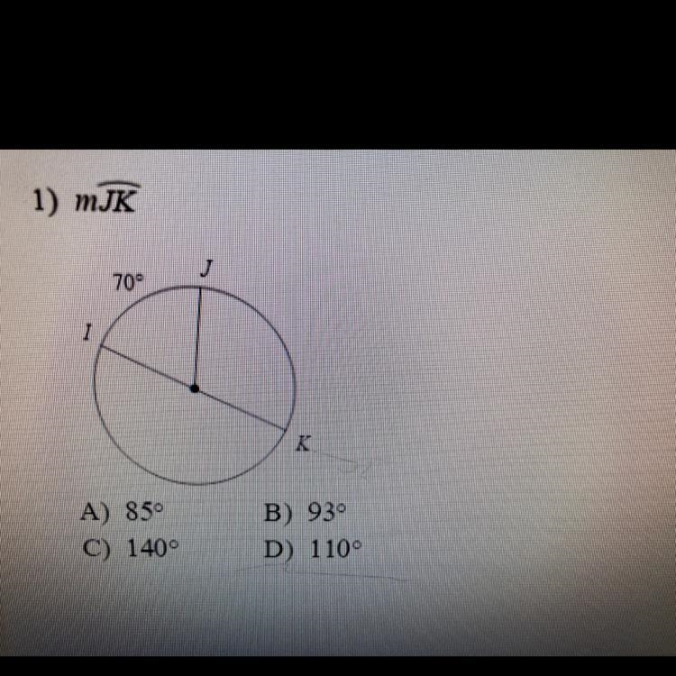 Find the measure of the arc or central angle indicated. Assume that lines which appear-example-1