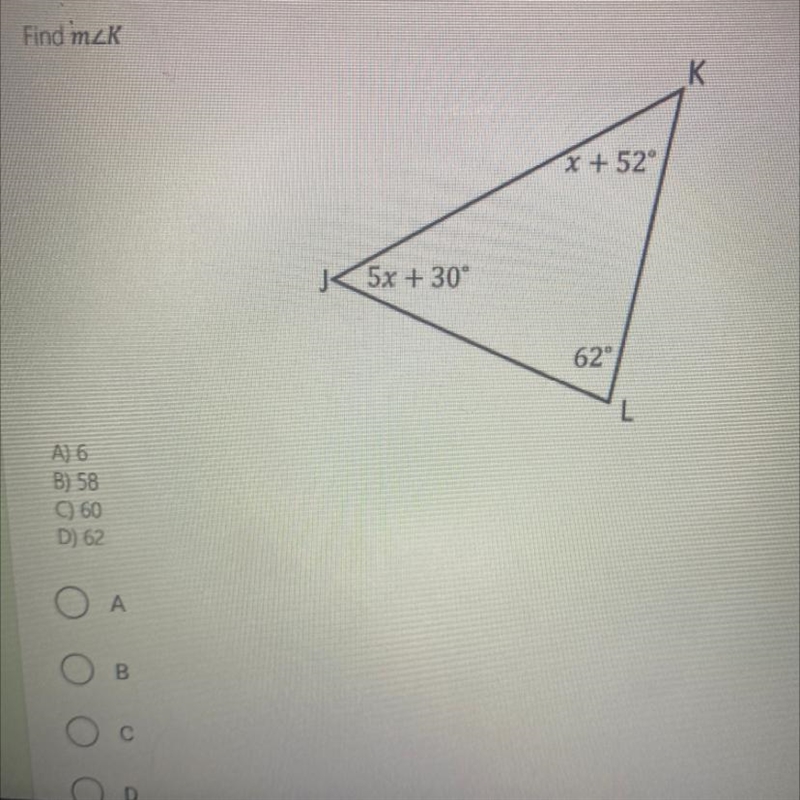 Find m angle k please-example-1