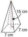 What is the volume of the square pyramid? Round to the nearest hundredth, if needed-example-1