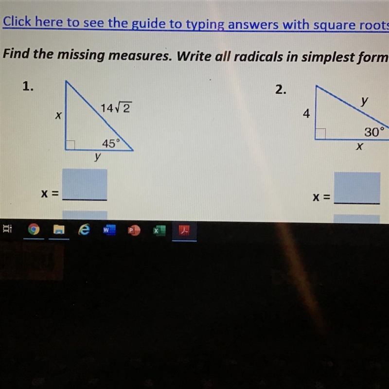 Help ;( Solve for x and y-example-1