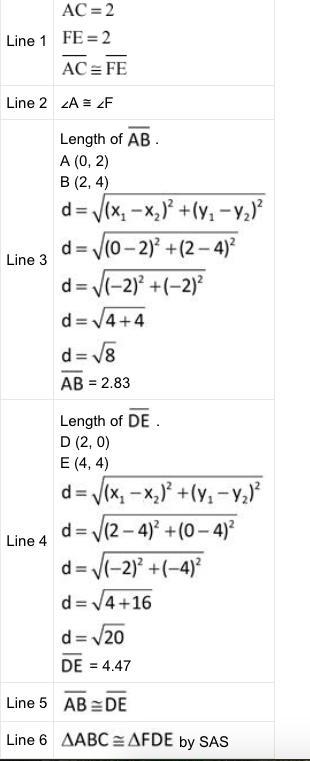 PLEASE HELP!!! In which line did the student make the first mistake? (4 points) Select-example-2