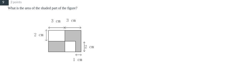 What is the area of the shaded part of the figure?-example-1