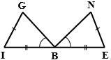 From the information given, determine which triangles, if any, are congruent and state-example-1