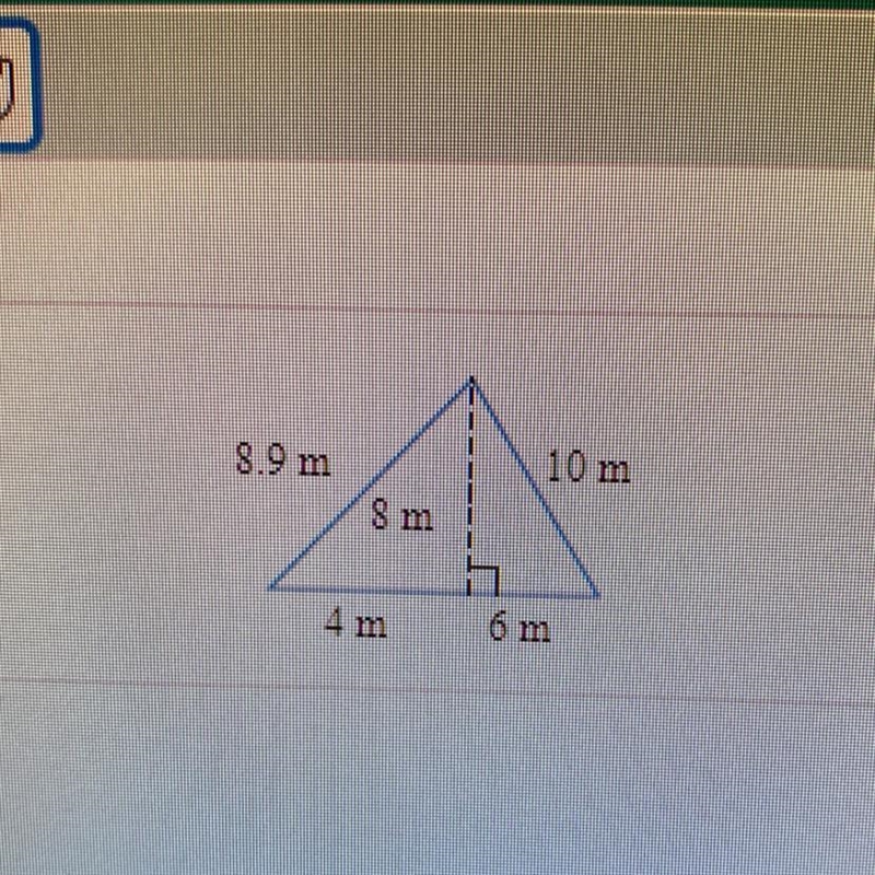 Find the area of the triangle. Area= (Simplify your answer)-example-1