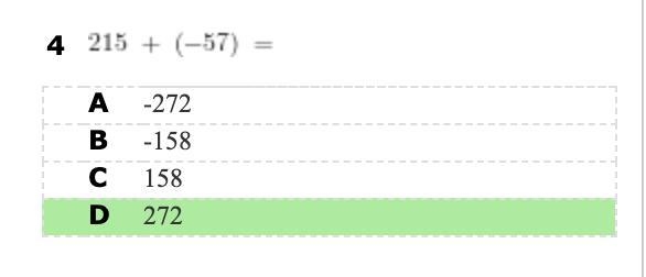 PLS ANSWER. 215 + (--57) =-example-1