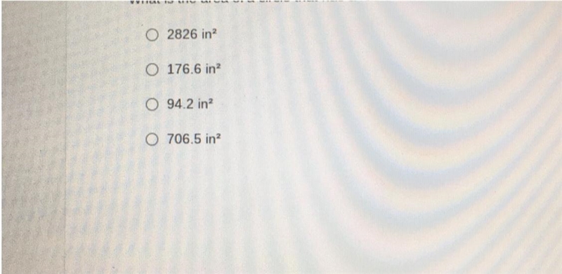 What is the area of a circle that has a radius that measures 15 inches?-example-1