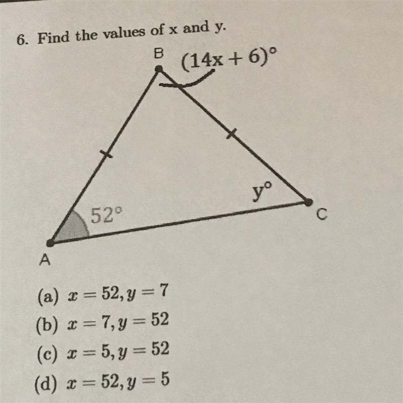 Find the values of x and y-example-1