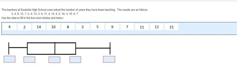 The teachers at Eastside High School were asked the number of years they have been-example-1