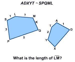 What is the length LM A. 6 B. 4 C. 3 D. 2-example-1