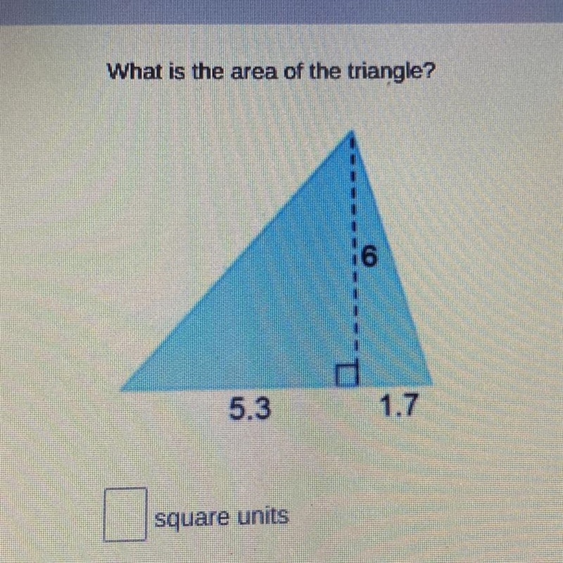 What is the area of the triangle?-example-1