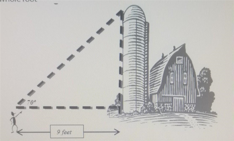 HELP! 85 POINTS IF RIGHT! A person noted that the angle of elevation to the top of-example-1