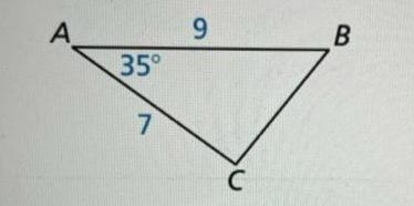 Solve the triangle. Round decimal answers to the nearest tenth.-example-1