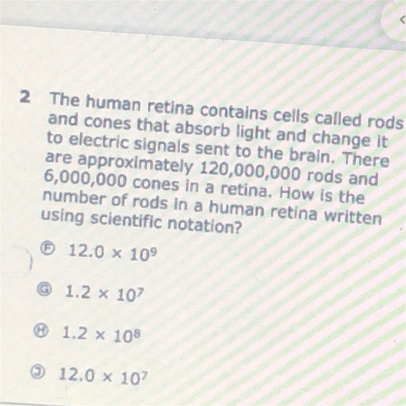 The human retina contains cells called rods and cones that absorb light and change-example-1