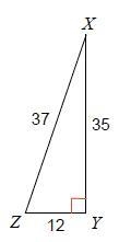 Using the inverse trig functions, find the measure of angle Z to the nearest degree-example-1