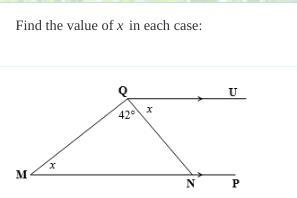 Find the value of x in each case-example-1